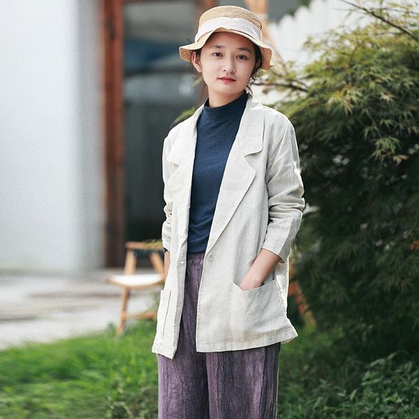 women's jackets fairynatural 2021 autumn spring casual fashion v neck single button long sleeve ladies cotton linen coats beige, Black;brown
women's jackets fairynatural 2021 autumn spring casual fashion v neck single button long sleeve ladies cotton linen coats beige, Black;brown