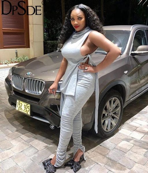 two piece dress dpsde gray fashion trend pieces women set o neck sleeveless streetwear casual autumn 2021 bodycon skinny long tracksuit, White
two piece dress dpsde gray fashion trend pieces women set o neck sleeveless streetwear casual autumn 2021 bodycon skinny long tracksuit, White