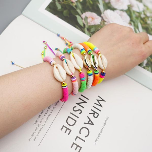 link, chain cowrie shell bracelet for femme pulsera bohemian colorful polymer clay jewelry friendship jewellery travel bracelets, Black
link, chain cowrie shell bracelet for femme pulsera bohemian colorful polymer clay jewelry friendship jewellery travel bracelets, Black