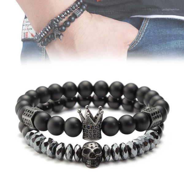 charm stone natural pearl men's bracelet punk head skeleton bracelet men's fashion crown jewelry bead1, Golden;silver
charm stone natural pearl men's bracelet punk head skeleton bracelet men's fashion crown jewelry bead1, Golden;silver