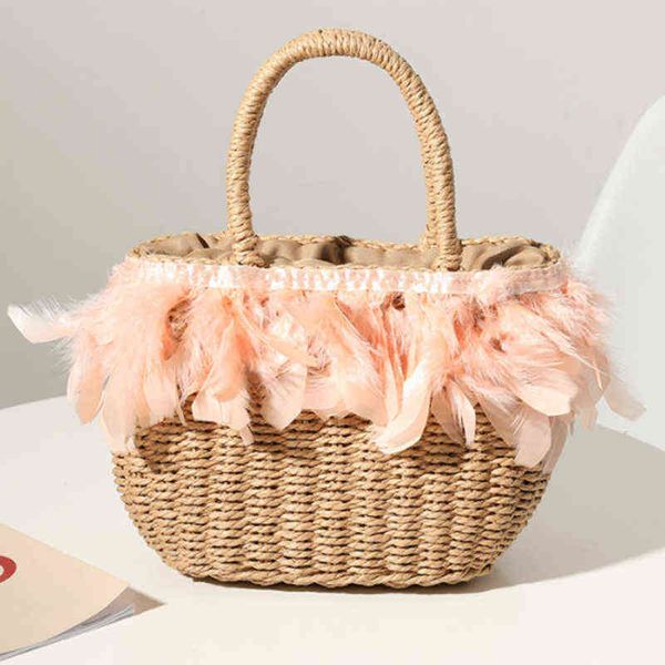 shopping bags large capacity straw woven bag new fairy feather handbag summer travel big tote lady bali shopper purses 220303
shopping bags large capacity straw woven bag new fairy feather handbag summer travel big tote lady bali shopper purses 220303