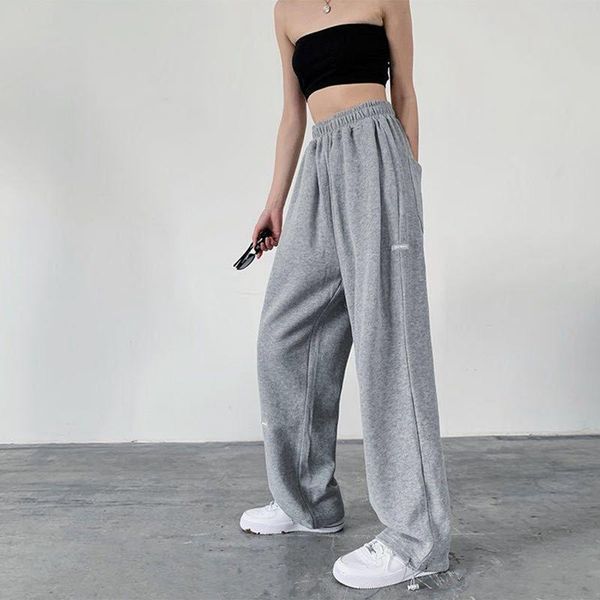 sweatpants women fashion track pants training baggy sports trousers women's & capris, Black;white
sweatpants women fashion track pants training baggy sports trousers women's & capris, Black;white