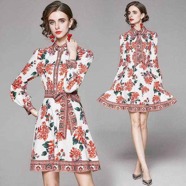 casual dresses elegant fashion single breasted button shirt dress women vintage floral print belts tunic slim vestido pink harajuku, Black;gray
casual dresses elegant fashion single breasted button shirt dress women vintage floral print belts tunic slim vestido pink harajuku, Black;gray