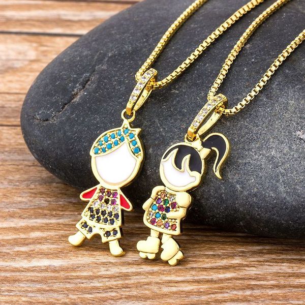 fashion family rainbow boy girl kids pendant chain necklace for woman collares copper cz year birthday christmas jewelry, Silver
fashion family rainbow boy girl kids pendant chain necklace for woman collares copper cz year birthday christmas jewelry, Silver