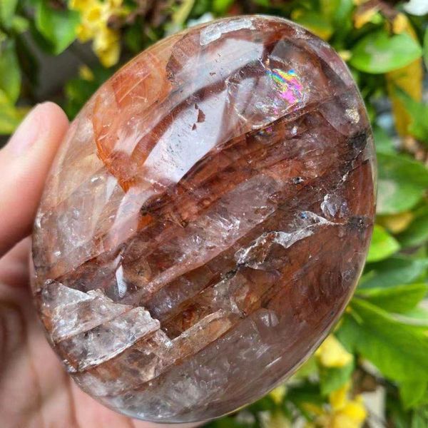 decorative objects & figurines natural crystal quartz, fire form, palm energy reiki stone 
decorative objects & figurines natural crystal quartz, fire form, palm energy reiki stone