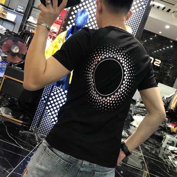w0513 t-shirt summer spirit boy trend sequin half sleeve t-shirt inschao brand handsome versatile man, White;black
w0513 t-shirt summer spirit boy trend sequin half sleeve t-shirt inschao brand handsome versatile man, White;black