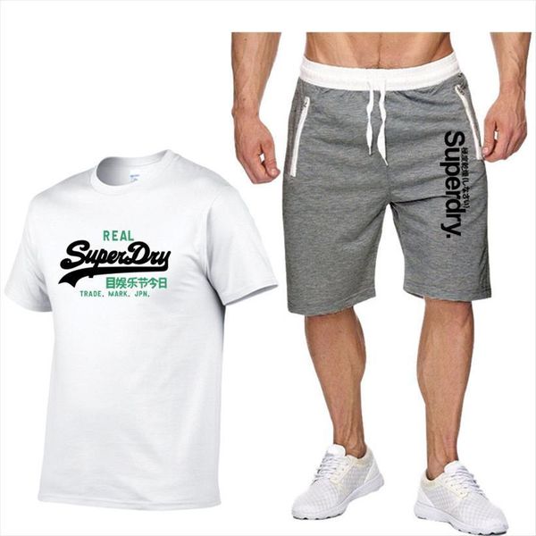 casual t shirt set men tracksuit 2 piece sportswear suit sports fitness printed short sleeve, Gray
casual t shirt set men tracksuit 2 piece sportswear suit sports fitness printed short sleeve, Gray