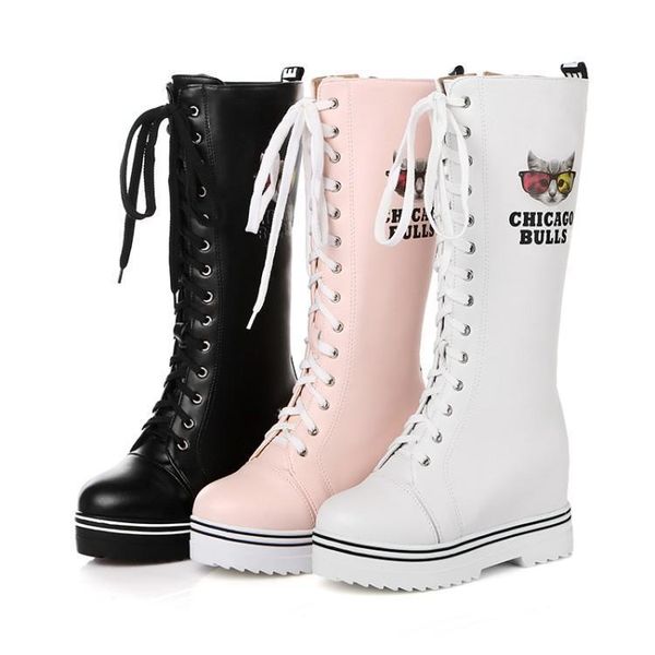 boots 2021 autumn and winter high increase the lace-up with thin legs velvet fashion women's, Black
boots 2021 autumn and winter high increase the lace-up with thin legs velvet fashion women's, Black