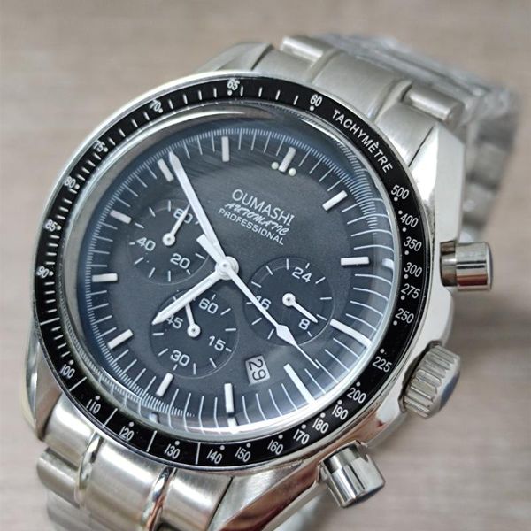 wristwatches oumashi 39mm men watch sport 24 hours multifunction watches full steel chronograph quartz clock os20, Slivery;brown
wristwatches oumashi 39mm men watch sport 24 hours multifunction watches full steel chronograph quartz clock os20, Slivery;brown