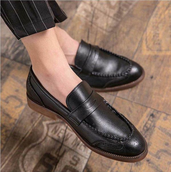 men's handmade pu black retro loafers low heel comfortable fashion trend classic business casual lazy shoes 1kb012 dress
men's handmade pu black retro loafers low heel comfortable fashion trend classic business casual lazy shoes 1kb012 dress
