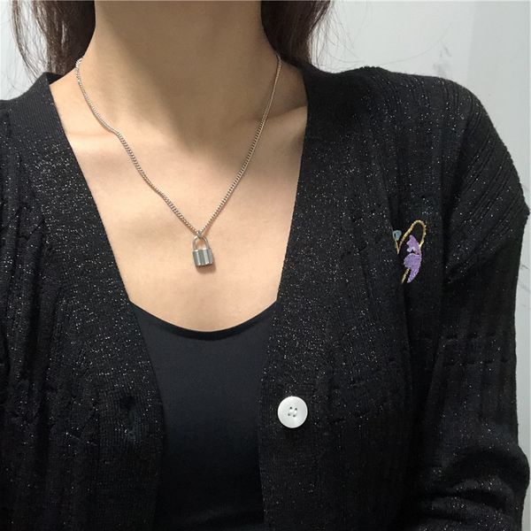 silver punk goth mini small lock pendant link chain necklace for women hip hop party jewelry
silver punk goth mini small lock pendant link chain necklace for women hip hop party jewelry