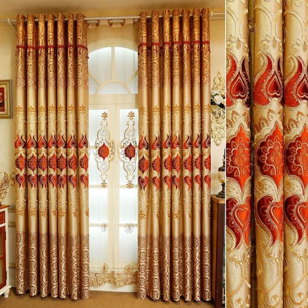 curtain & drapes custom curtains for living room bedroom embroidered yarn crown left and right biparting open general pleat 
curtain & drapes custom curtains for living room bedroom embroidered yarn crown left and right biparting open general pleat