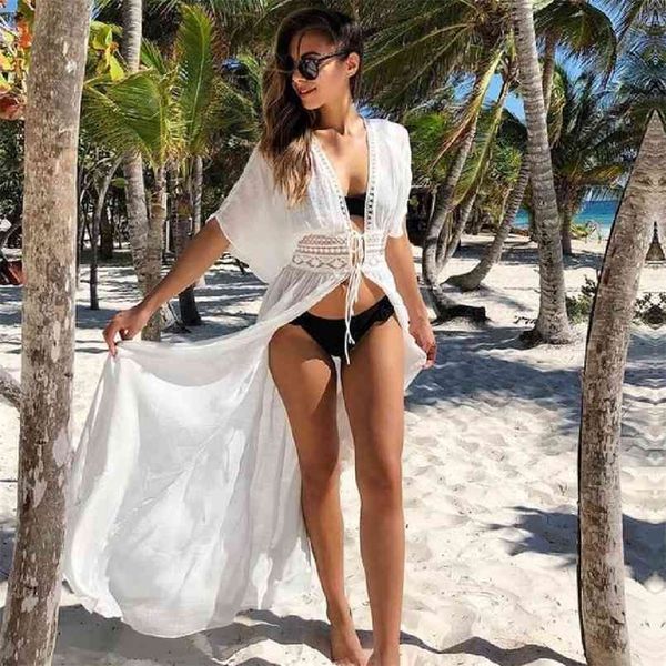 tunics for beach swimsuit cover up women swimwear long kaftan wear pareo dress saida de praia #q528 210722, White;black
tunics for beach swimsuit cover up women swimwear long kaftan wear pareo dress saida de praia #q528 210722, White;black