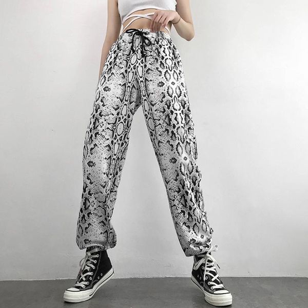 street wear style skin print high waist pocket trousers casual elastic snake womens joggers sweatpants e girl pants women's & capris, Black;white
street wear style skin print high waist pocket trousers casual elastic snake womens joggers sweatpants e girl pants women's & capris, Black;white