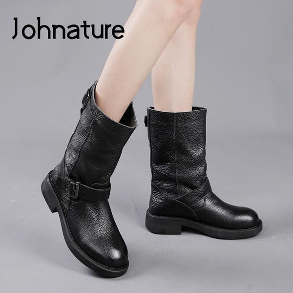 boots johnature genuine leather shoes women flat with 2021 autumn winter round toe concise handmade platform, Black
boots johnature genuine leather shoes women flat with 2021 autumn winter round toe concise handmade platform, Black