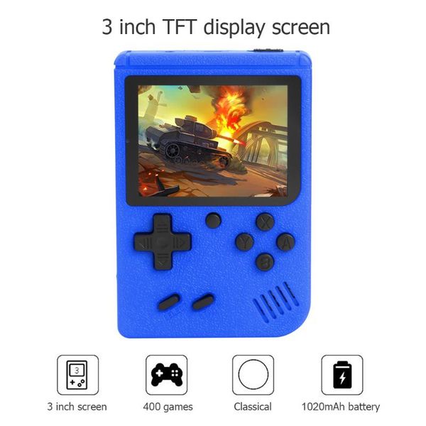 portable game players 3.0 inch color screen gamepad handheld video player pocket gaming console for kids with 400 built-in games
portable game players 3.0 inch color screen gamepad handheld video player pocket gaming console for kids with 400 built-in games