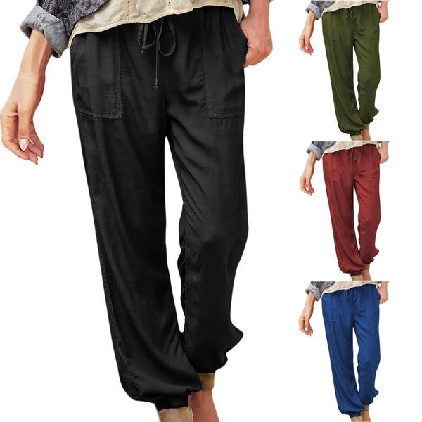 women's pants & capris summer fashion plus size xl women casual solid cotton linen pockets loose drawstring elastic waist long wide leg, Black;white
women's pants & capris summer fashion plus size xl women casual solid cotton linen pockets loose drawstring elastic waist long wide leg, Black;white
