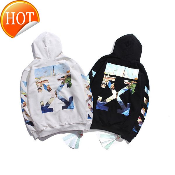 head oil gump's forrest monet's painting hooded printed men's and women's sweater, Black
head oil gump's forrest monet's painting hooded printed men's and women's sweater, Black