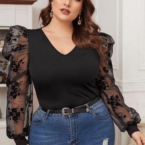 women's blouses & shirts plus size blouse shirt black 2021 fashion spring autumn women mesh see through long sleeve casual ladies, White
women's blouses & shirts plus size blouse shirt black 2021 fashion spring autumn women mesh see through long sleeve casual ladies, White