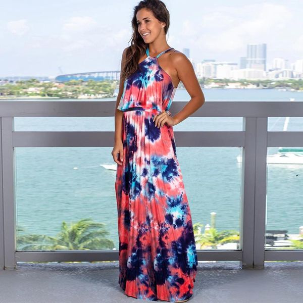 casual dresses printed tie-dyed pleated sleeveless women's summer plus size long dress maxi women vestido vestidos, Black;gray
casual dresses printed tie-dyed pleated sleeveless women's summer plus size long dress maxi women vestido vestidos, Black;gray