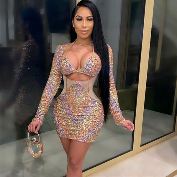 glitter sequin party womens dresses night club bodycon long sleeve birthday outfits for elegant christmas, Black;gray
glitter sequin party womens dresses night club bodycon long sleeve birthday outfits for elegant christmas, Black;gray