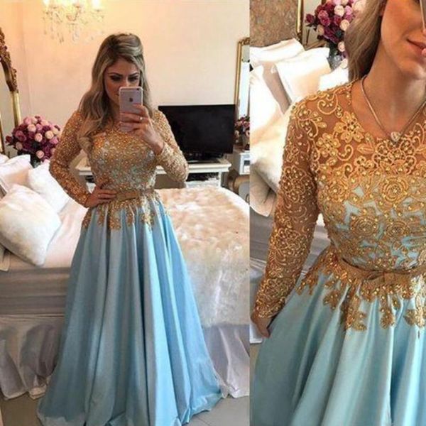 party dresses prom 2021 o-neck gold lace vestido de gala a-line dress sky blue satin women formal, White;black
party dresses prom 2021 o-neck gold lace vestido de gala a-line dress sky blue satin women formal, White;black