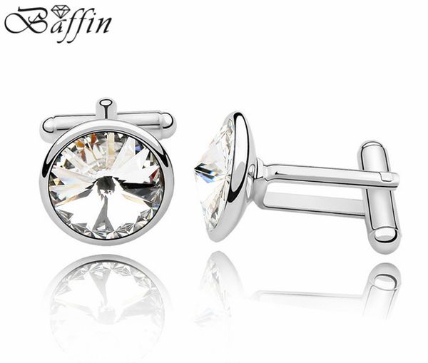 men's french shirt cufflinks made with elements crystals from swarovski jewelry, Silver
men's french shirt cufflinks made with elements crystals from swarovski jewelry, Silver