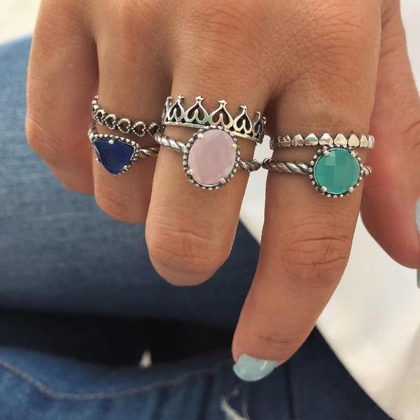 wedding rings 6-piece set of korean cute thumb engagement ring ladies bohemian opal heart-shaped crown couple jewelry, Slivery;golden
wedding rings 6-piece set of korean cute thumb engagement ring ladies bohemian opal heart-shaped crown couple jewelry, Slivery;golden