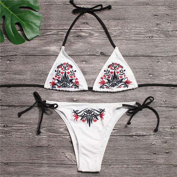 women's swimwear nidalee 2021 white print bikini set adjustable strap floral summer bathing low waist swimming suit padded bandage biqu, White;black
women's swimwear nidalee 2021 white print bikini set adjustable strap floral summer bathing low waist swimming suit padded bandage biqu, White;black