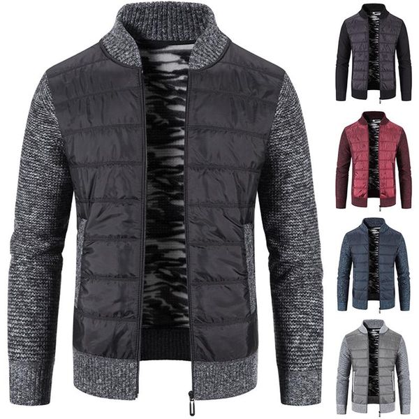 men's jackets patchwork sweater cardigan autumn/winter coat diagonal pocket jacket street casual sports wear, Black;brown
men's jackets patchwork sweater cardigan autumn/winter coat diagonal pocket jacket street casual sports wear, Black;brown