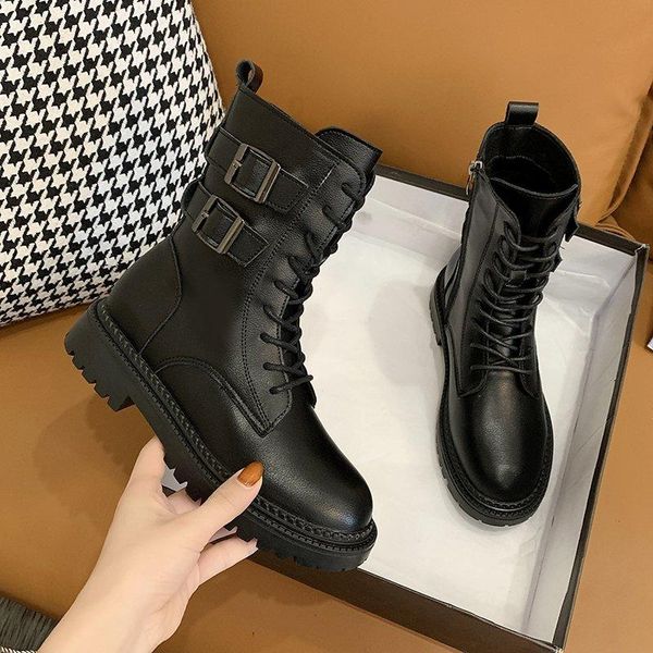 boots yuqi women's genuine leather 2021 autumn lace-up motorcycle ladies british style ankle, Black
boots yuqi women's genuine leather 2021 autumn lace-up motorcycle ladies british style ankle, Black