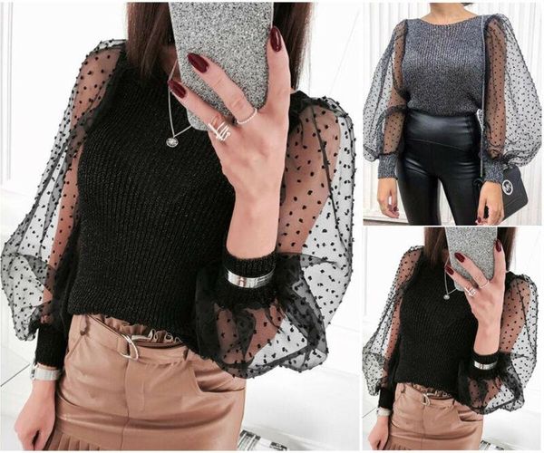 women's blouses & shirts women mesh streetwear slim knitted blouse fashion long sleeve sheer see-through vintage shirt female blusas, White
women's blouses & shirts women mesh streetwear slim knitted blouse fashion long sleeve sheer see-through vintage shirt female blusas, White