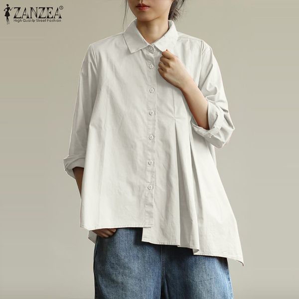 blouses blouse for women 2021 ladies asymmetrical shirts autumn long sleeve casual solid lapel blusa femininas plus size 5xl, White
blouses blouse for women 2021 ladies asymmetrical shirts autumn long sleeve casual solid lapel blusa femininas plus size 5xl, White