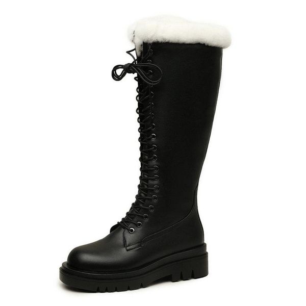boots winter outdoor casual warm wool women knee high genuine leather thick heels platforms motorcycle shoes woman size 41 42 43, Black
boots winter outdoor casual warm wool women knee high genuine leather thick heels platforms motorcycle shoes woman size 41 42 43, Black