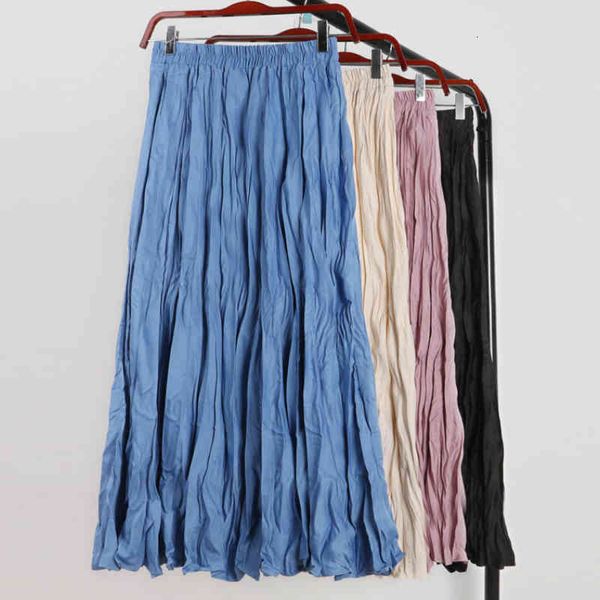 Skirts skirts Korean Style Spring Messy Crepe Cotton Blend A-line Harajuku Pleated Maxi Long Blue VSRR, Black
Skirts skirts Korean Style Spring Messy Crepe Cotton Blend A-line Harajuku Pleated Maxi Long Blue VSRR, Black