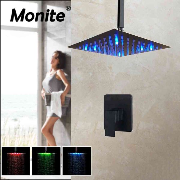 bathroom shower sets 8/16 inch matte black wall & ceilling mounted rainfall faucet square ultrl-thin head mixer fxbe
bathroom shower sets 8/16 inch matte black wall & ceilling mounted rainfall faucet square ultrl-thin head mixer fxbe