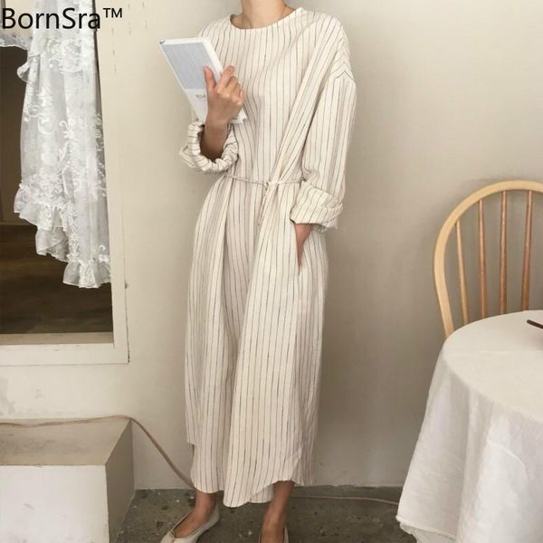 casual dresses bornsra 2021 autumn winter women sashes straight prairie chic elegant striped midi ankle-length female, Black;gray
casual dresses bornsra 2021 autumn winter women sashes straight prairie chic elegant striped midi ankle-length female, Black;gray