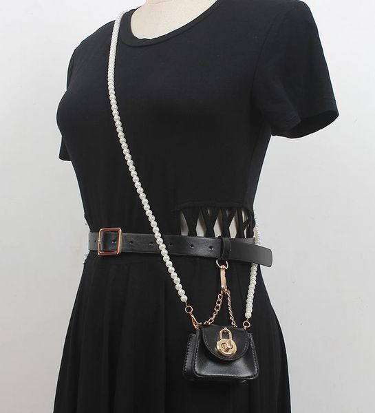 belts women's runway fashion pearl chain pu leather bag cummerbunds female dress corsets waistband decoration wide belt r3585, Black;brown
belts women's runway fashion pearl chain pu leather bag cummerbunds female dress corsets waistband decoration wide belt r3585, Black;brown
