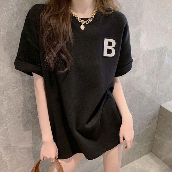 women's t-shirt easygarment summer short sleeve women oversize loose casual 3d logo cool tee, White
women's t-shirt easygarment summer short sleeve women oversize loose casual 3d logo cool tee, White
