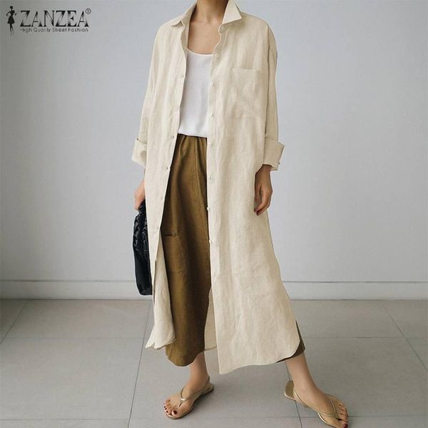fashion zanzea women lapel neck buttons down long shirt vestidos elegant autumn cardigan blouse casual solid split blusas women's blou, White
fashion zanzea women lapel neck buttons down long shirt vestidos elegant autumn cardigan blouse casual solid split blusas women's blou, White