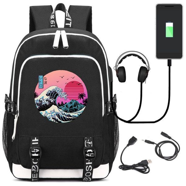 backpack great retro wave japanese style women men multifunction usb charging lapschool travel bag for boy girls
backpack great retro wave japanese style women men multifunction usb charging lapschool travel bag for boy girls