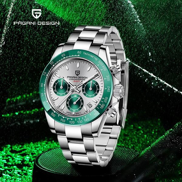 wristwatches 40mm pagani design men sports quartz watch classic luxury sapphire brand stainless steel men's relogio masculino, Slivery;brown
wristwatches 40mm pagani design men sports quartz watch classic luxury sapphire brand stainless steel men's relogio masculino, Slivery;brown