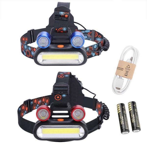 head lamps 150000lm 2*xm-l t6 led cob rechargeable 2*18650 headlamp usb light torch 18650 battery in with cable charging
head lamps 150000lm 2*xm-l t6 led cob rechargeable 2*18650 headlamp usb light torch 18650 battery in with cable charging