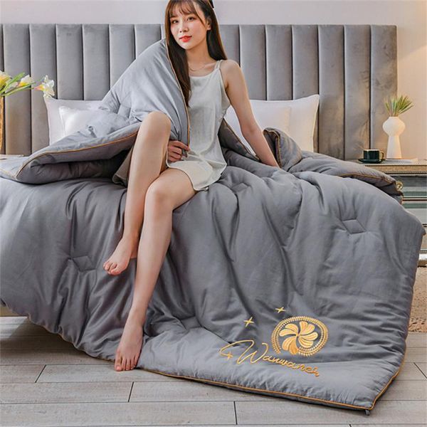 comforters & sets 2021 thickened winter quilt core warmth embroidery spring and autumn air-conditioned dormitory students
comforters & sets 2021 thickened winter quilt core warmth embroidery spring and autumn air-conditioned dormitory students
