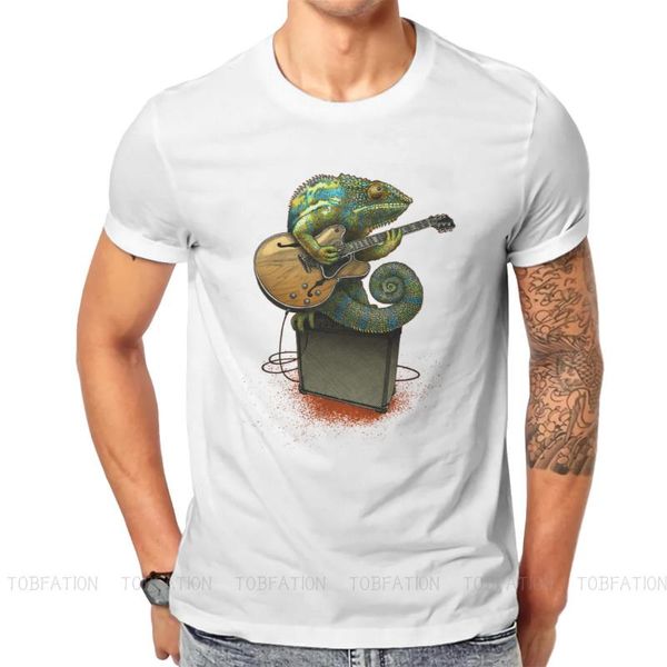 men's t-shirts chameleon plays the blues o neck tshirt music art fabric original t shirt man's design plus size, White;black
men's t-shirts chameleon plays the blues o neck tshirt music art fabric original t shirt man's design plus size, White;black