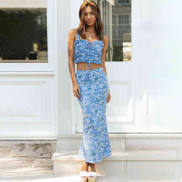 skirts sweet blue floral print 2 sets womens outfits sleeveless crop and midi skirt bodycon two piece suit summer vsg4, Black
skirts sweet blue floral print 2 sets womens outfits sleeveless crop and midi skirt bodycon two piece suit summer vsg4, Black
