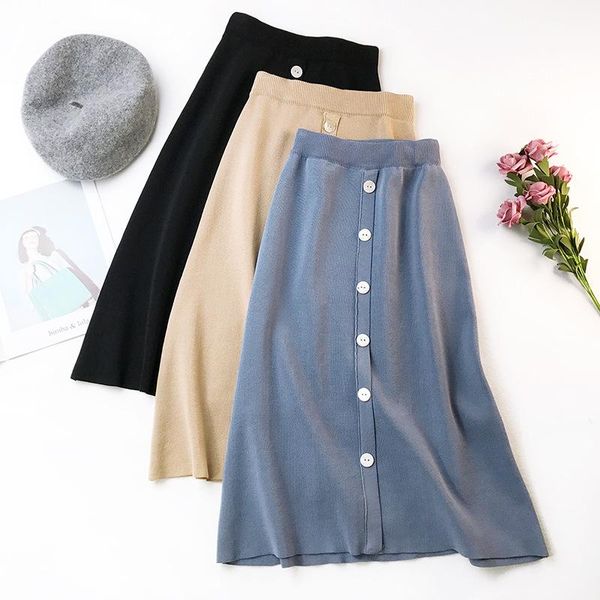 skirts sweater women knitted skirt high waist saias buttons midi bottoms faldas mujer winter warm plus size tricots, Black
skirts sweater women knitted skirt high waist saias buttons midi bottoms faldas mujer winter warm plus size tricots, Black