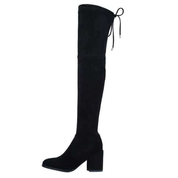 new fashion shoes women long boots thick heels winter flock stretch over the knee boots female footwear size 34-40, Black
new fashion shoes women long boots thick heels winter flock stretch over the knee boots female footwear size 34-40, Black