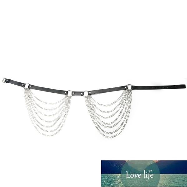 body harness woman chain punk rock leather belt club festival fashion jewelry goth accessories factory price expert design quality latest st, Silver
body harness woman chain punk rock leather belt club festival fashion jewelry goth accessories factory price expert design quality latest st, Silver
