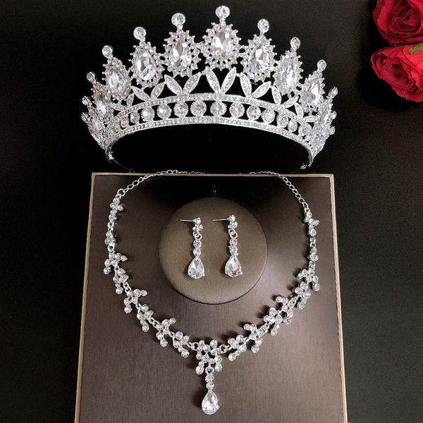 hair clips & barrettes wedding bridal tiaras crown set with earring kit necklack handmade luxury crystal accessories for party prom bn, Golden;silver
hair clips & barrettes wedding bridal tiaras crown set with earring kit necklack handmade luxury crystal accessories for party prom bn, Golden;silver